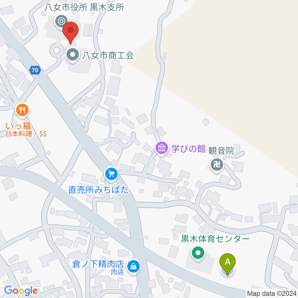 FM八女周辺の駐車場・コインパーキング一覧地図