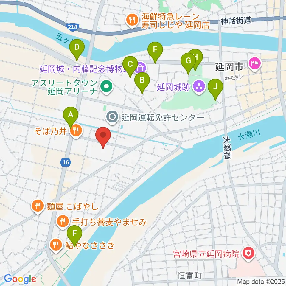FMのべおか周辺の駐車場・コインパーキング一覧地図
