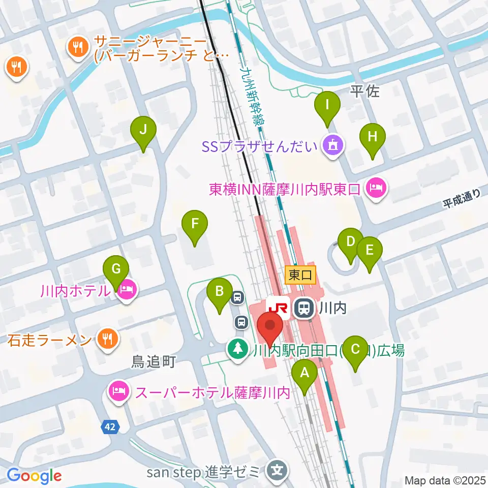 FMさつませんだい周辺の駐車場・コインパーキング一覧地図