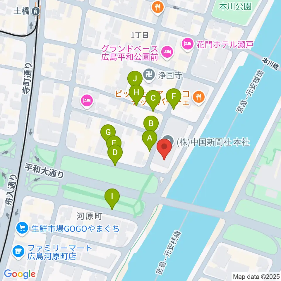 FMちゅーピー周辺の駐車場・コインパーキング一覧地図