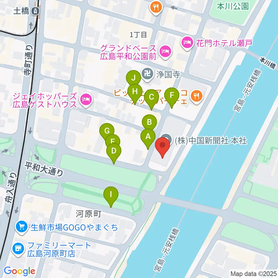FMちゅーピー周辺の駐車場・コインパーキング一覧地図