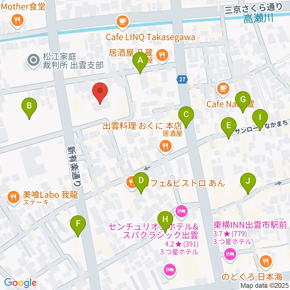 エフエムいずも周辺の駐車場・コインパーキング一覧地図