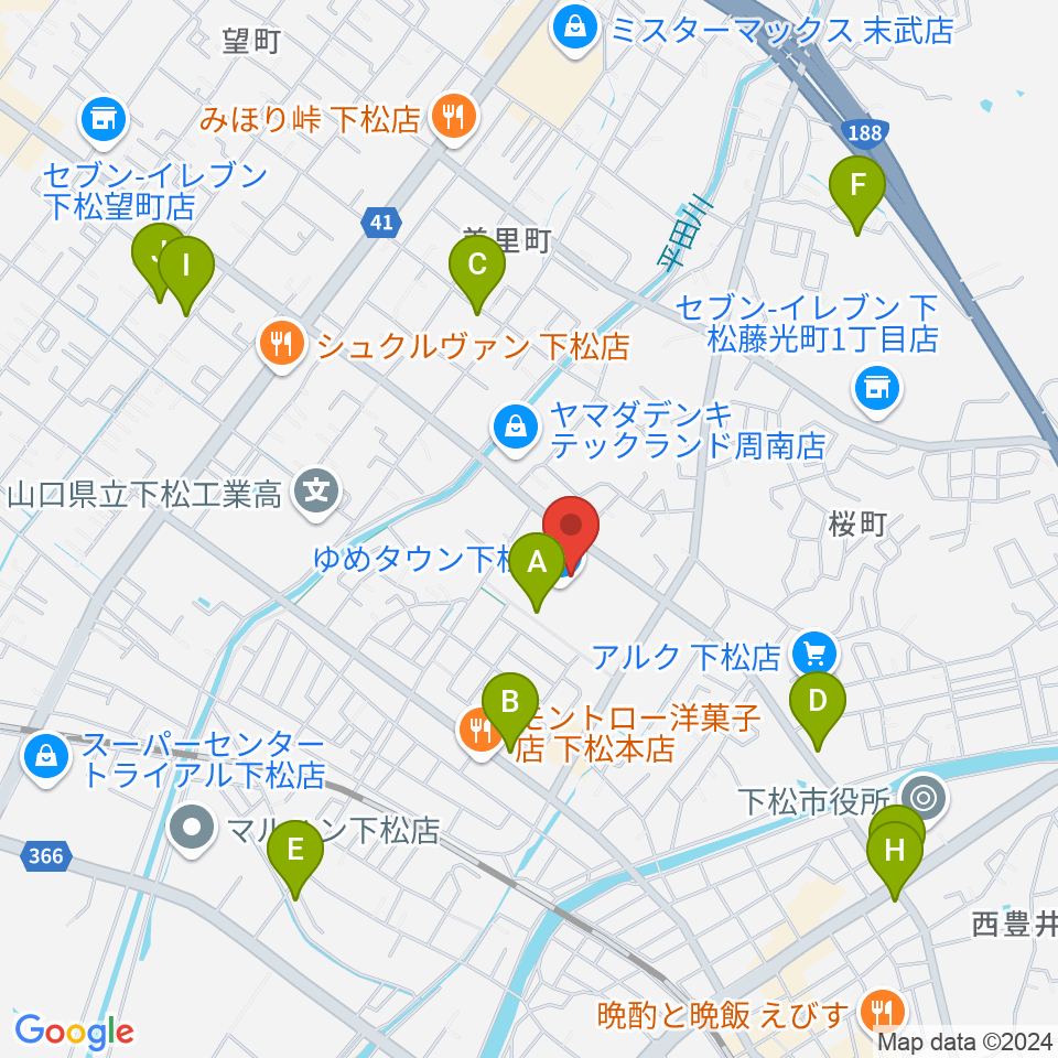 しゅうなんFM周辺の駐車場・コインパーキング一覧地図