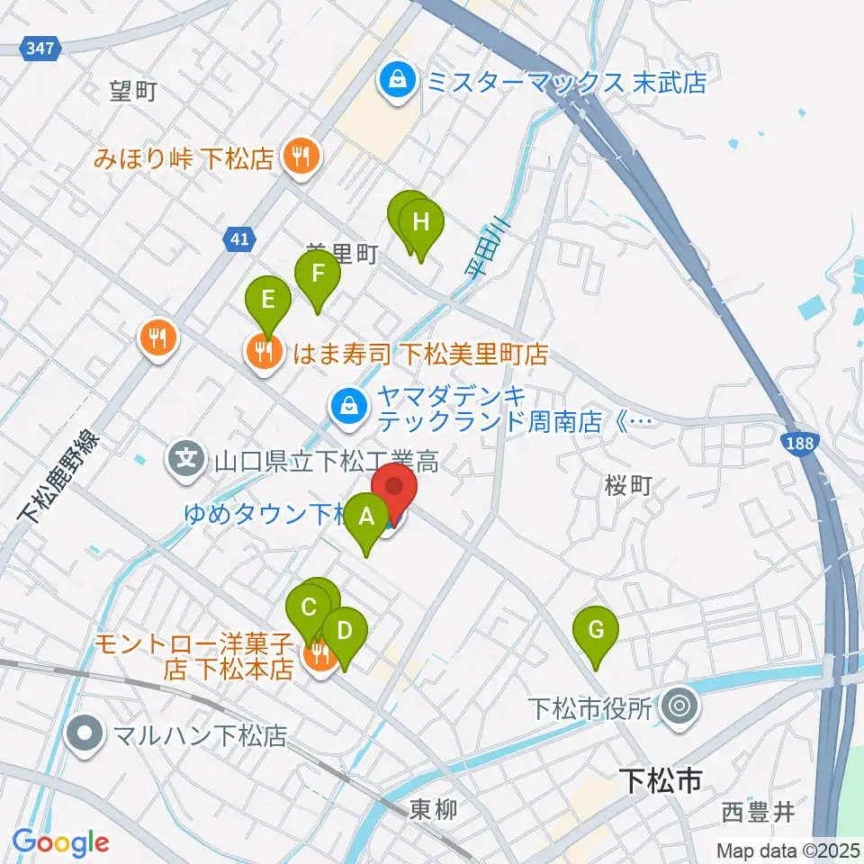 しゅうなんFM周辺の駐車場・コインパーキング一覧地図