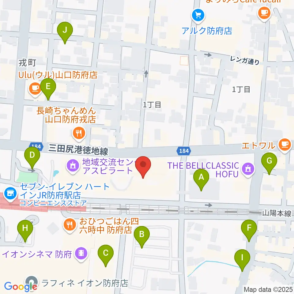 FMわっしょい周辺の駐車場・コインパーキング一覧地図