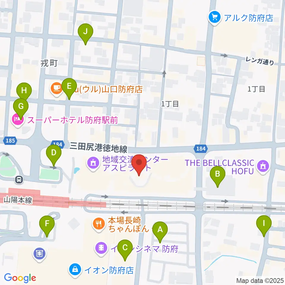 FMわっしょい周辺の駐車場・コインパーキング一覧地図
