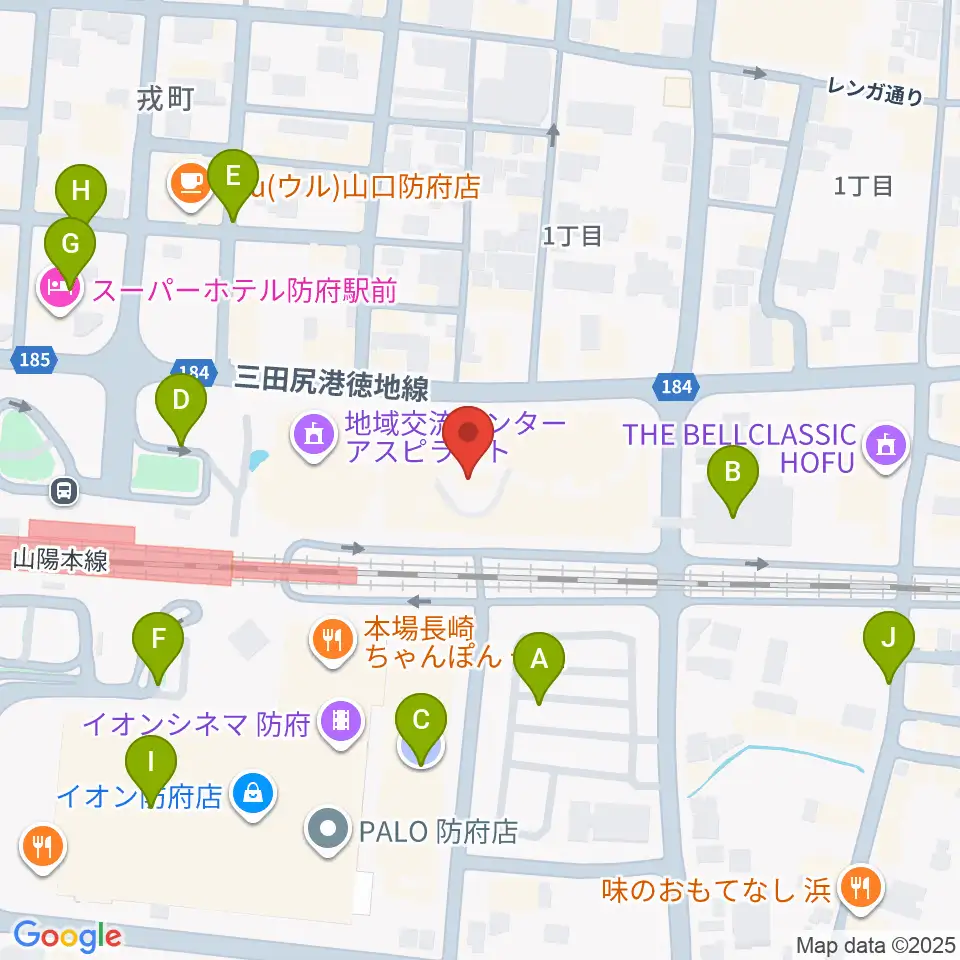 FMわっしょい周辺の駐車場・コインパーキング一覧地図