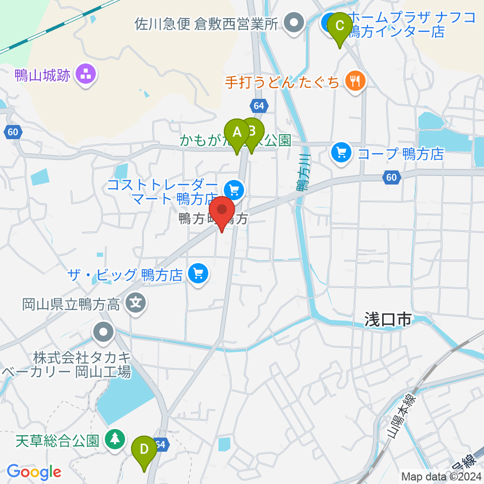 エフエムゆめウェーブ周辺の駐車場・コインパーキング一覧地図