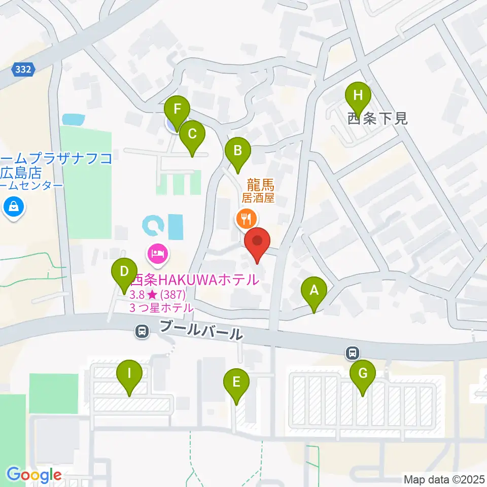 FM東広島周辺の駐車場・コインパーキング一覧地図