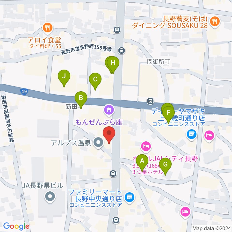 FMぜんこうじ周辺の駐車場・コインパーキング一覧地図