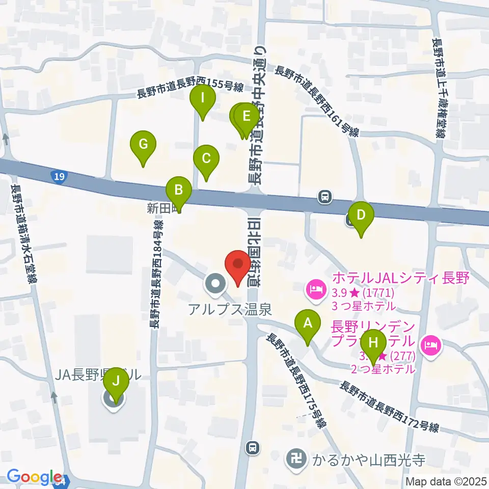 FMぜんこうじ周辺の駐車場・コインパーキング一覧地図