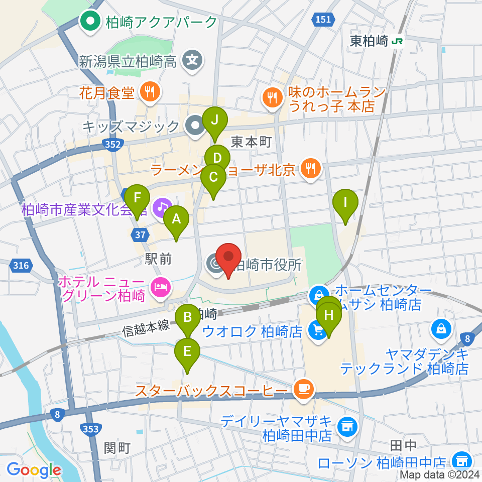 FMピッカラ周辺の駐車場・コインパーキング一覧地図