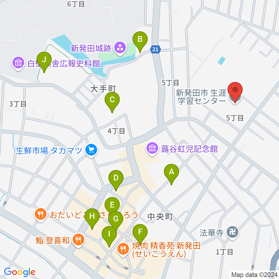 エフエムしばた シバラジ周辺の駐車場・コインパーキング一覧地図