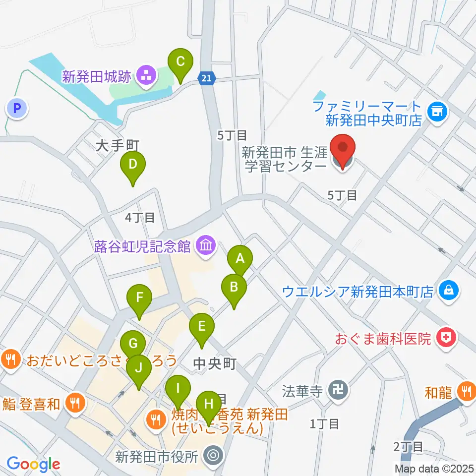 エフエムしばた シバラジ周辺の駐車場・コインパーキング一覧地図