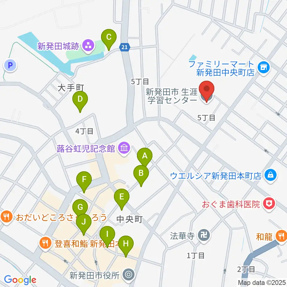 エフエムしばた シバラジ周辺の駐車場・コインパーキング一覧地図
