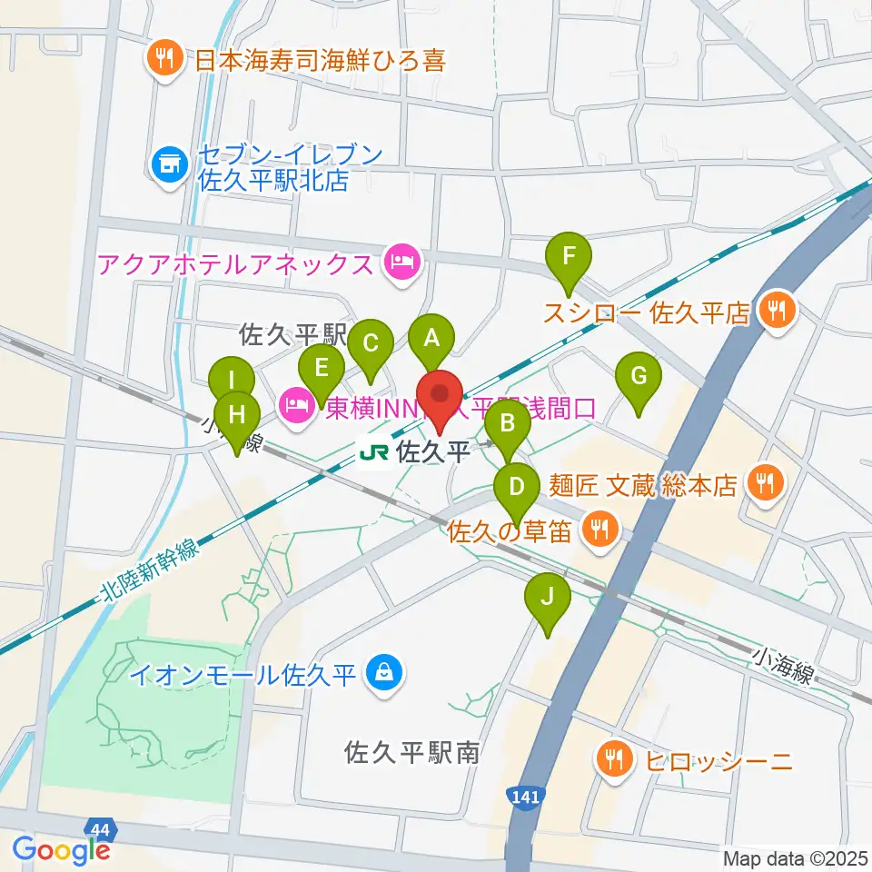 FMさくだいら周辺の駐車場・コインパーキング一覧地図