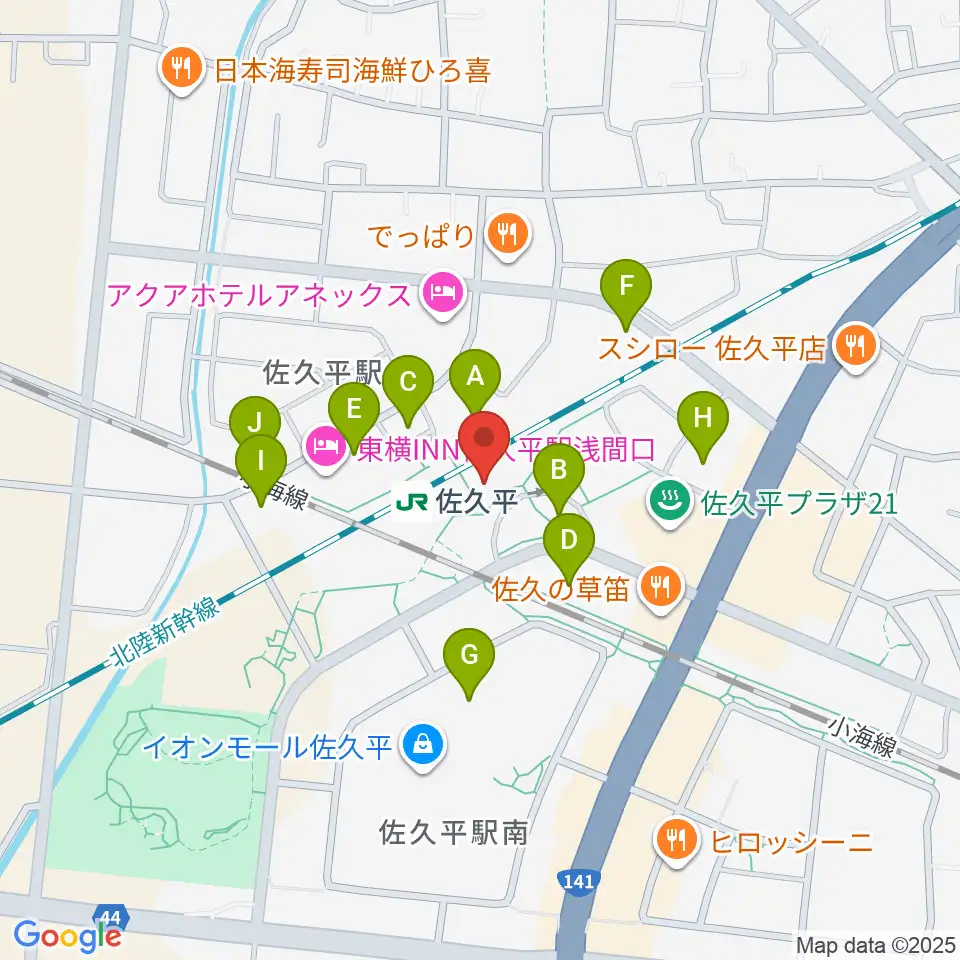 FMさくだいら周辺の駐車場・コインパーキング一覧地図