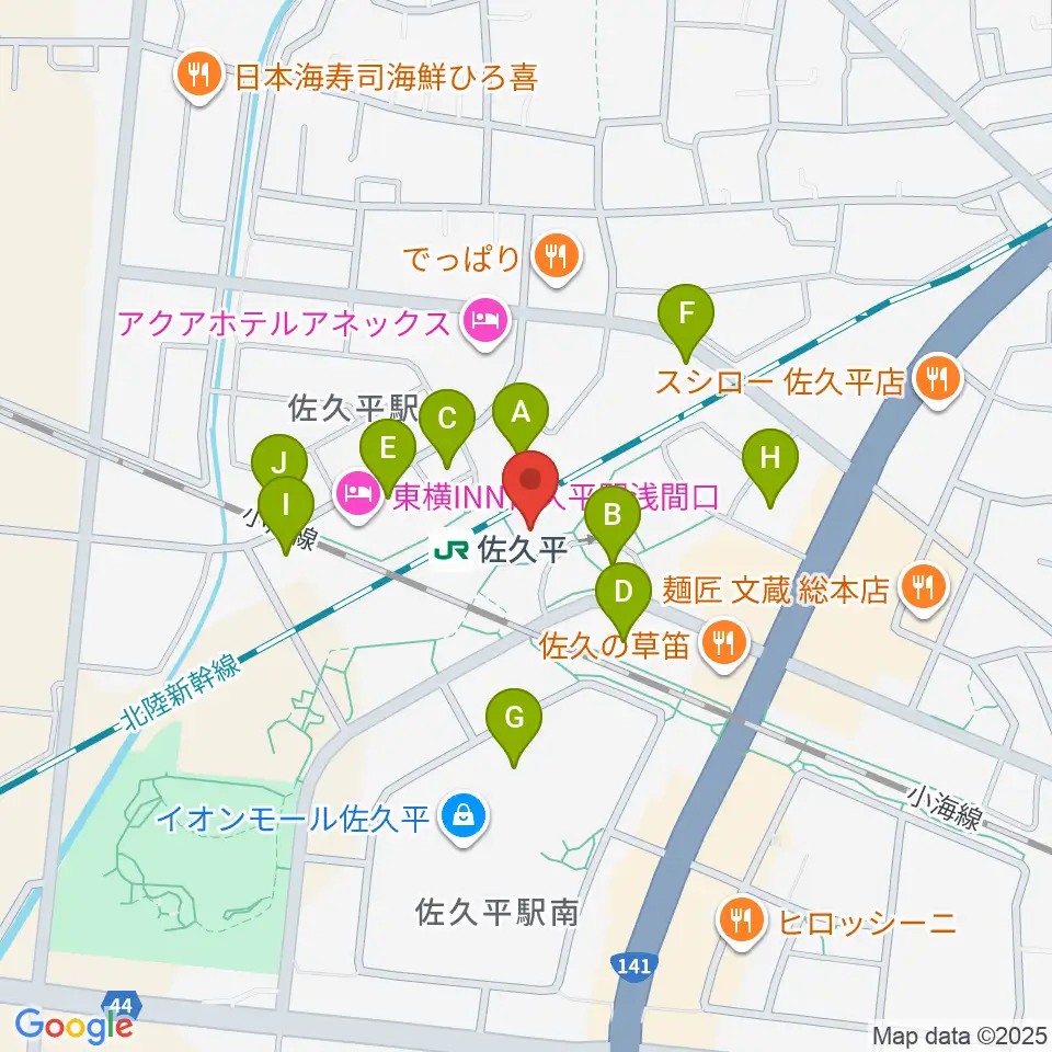 FMさくだいら周辺の駐車場・コインパーキング一覧地図