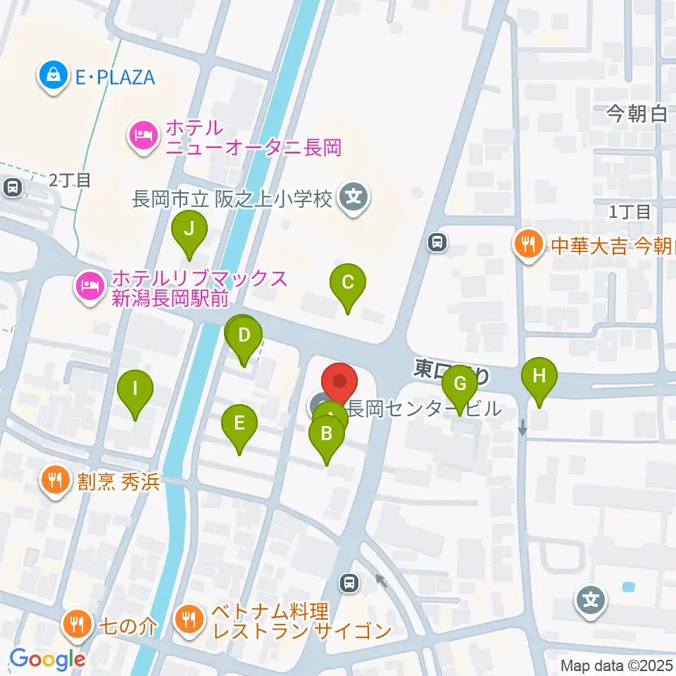 FMながおか周辺の駐車場・コインパーキング一覧地図
