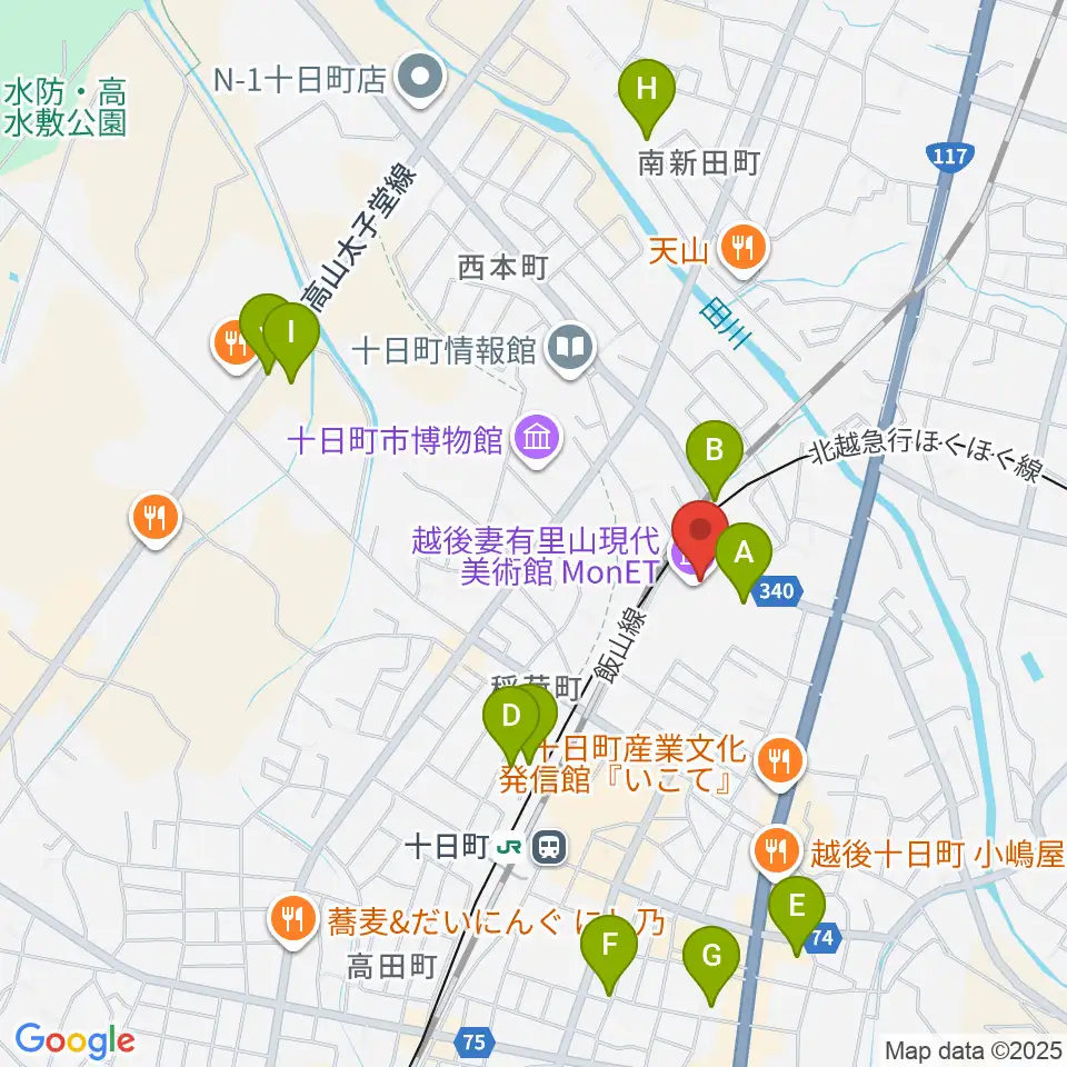 エフエムとおかまち周辺の駐車場・コインパーキング一覧地図