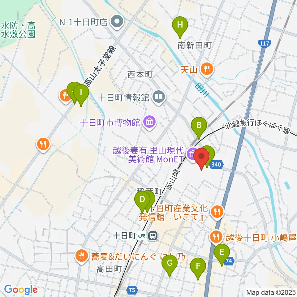 エフエムとおかまち周辺の駐車場・コインパーキング一覧地図