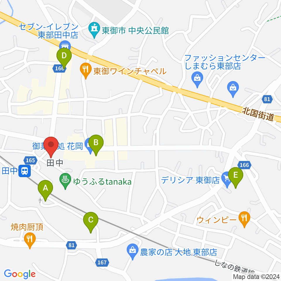 エフエムとうみ周辺の駐車場・コインパーキング一覧地図