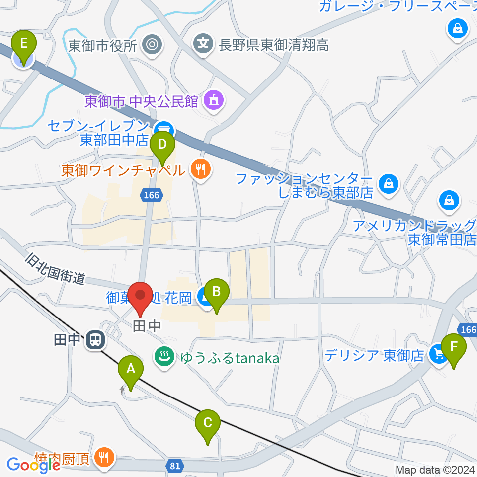 エフエムとうみ周辺の駐車場・コインパーキング一覧地図