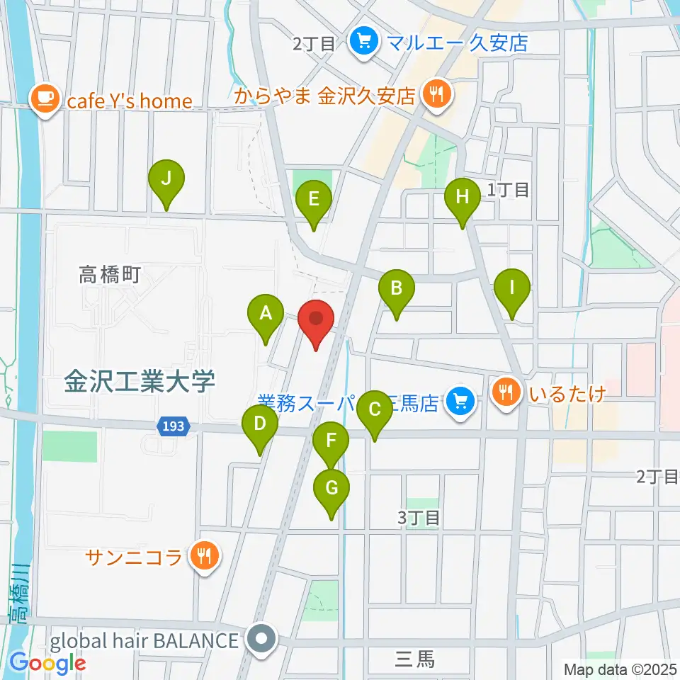 えふえむ・エヌ・ワン周辺の駐車場・コインパーキング一覧地図