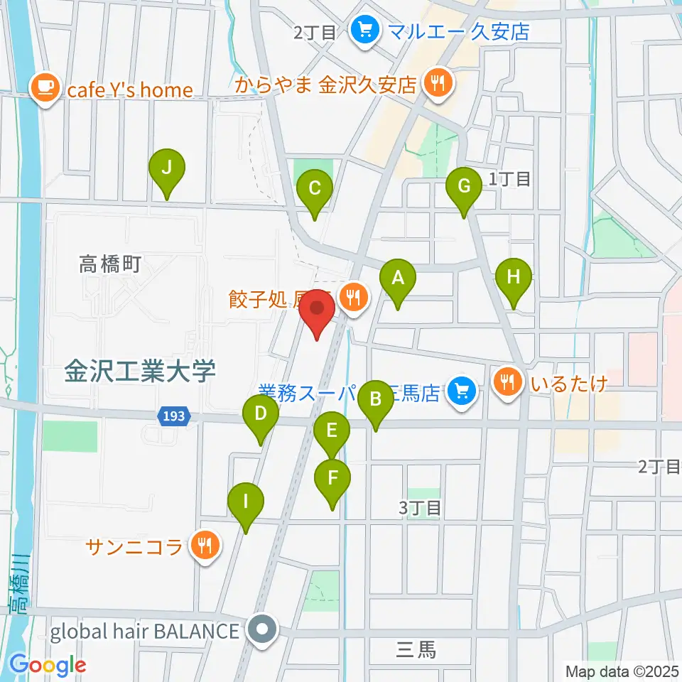 えふえむ・エヌ・ワン周辺の駐車場・コインパーキング一覧地図