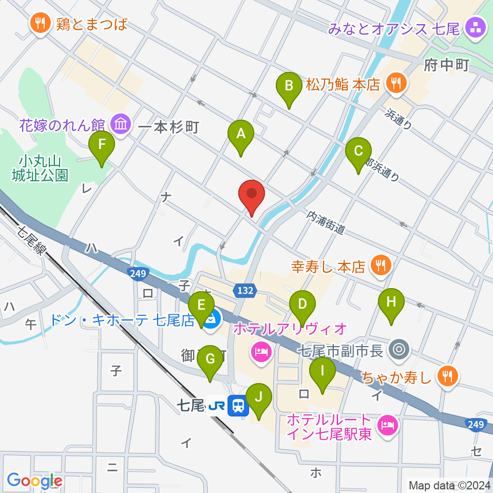 ラジオななお周辺の駐車場・コインパーキング一覧地図