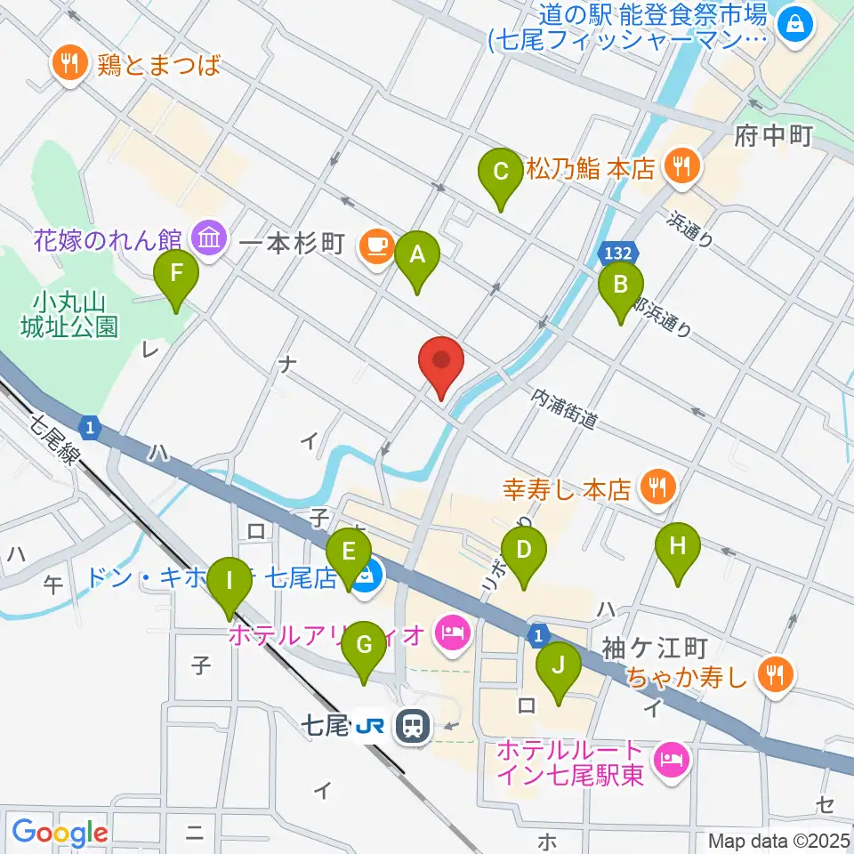 ラジオななお周辺の駐車場・コインパーキング一覧地図