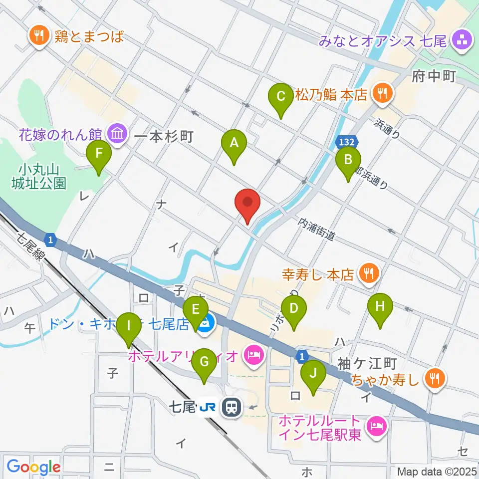 ラジオななお周辺の駐車場・コインパーキング一覧地図