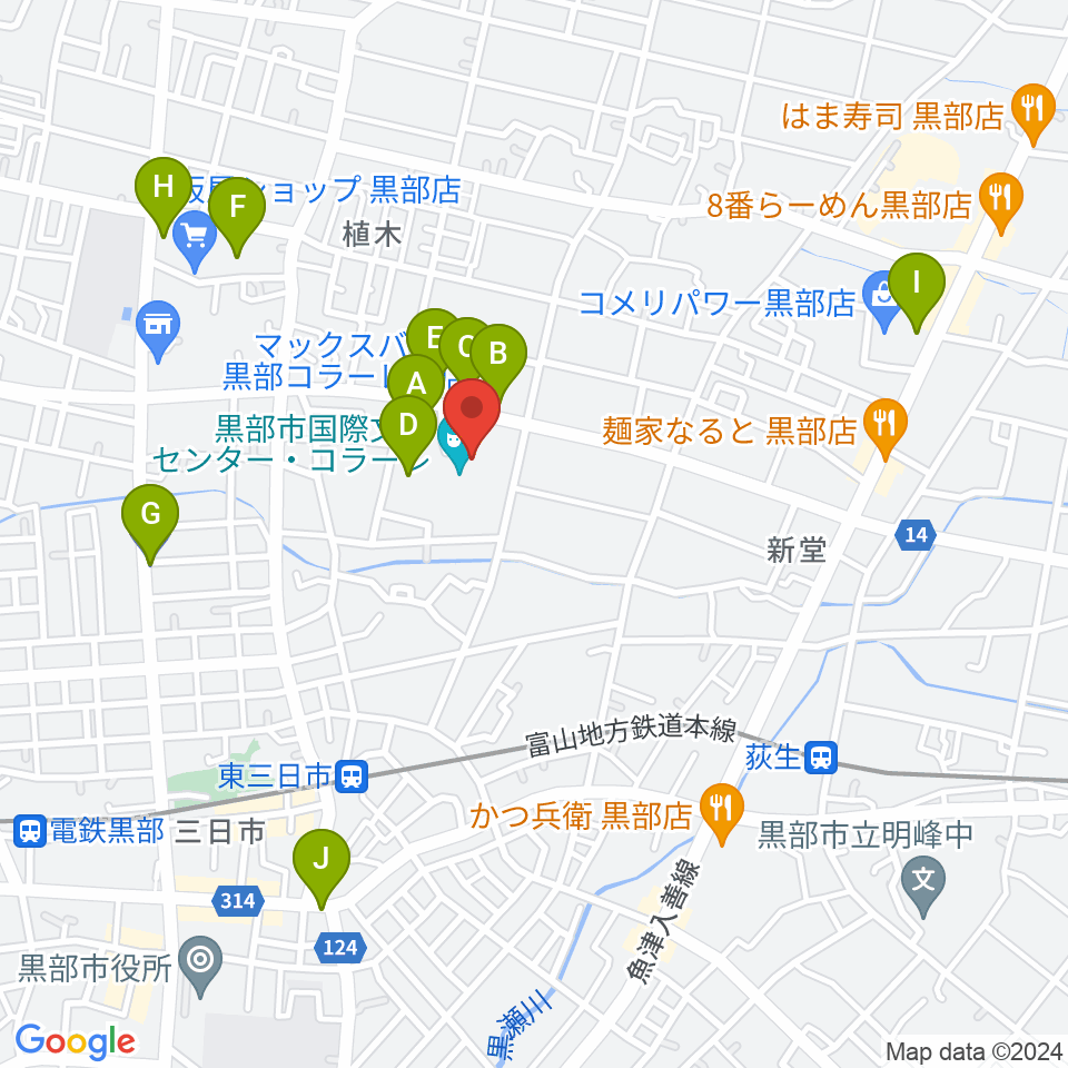 ラジオ・ミュー周辺の駐車場・コインパーキング一覧地図