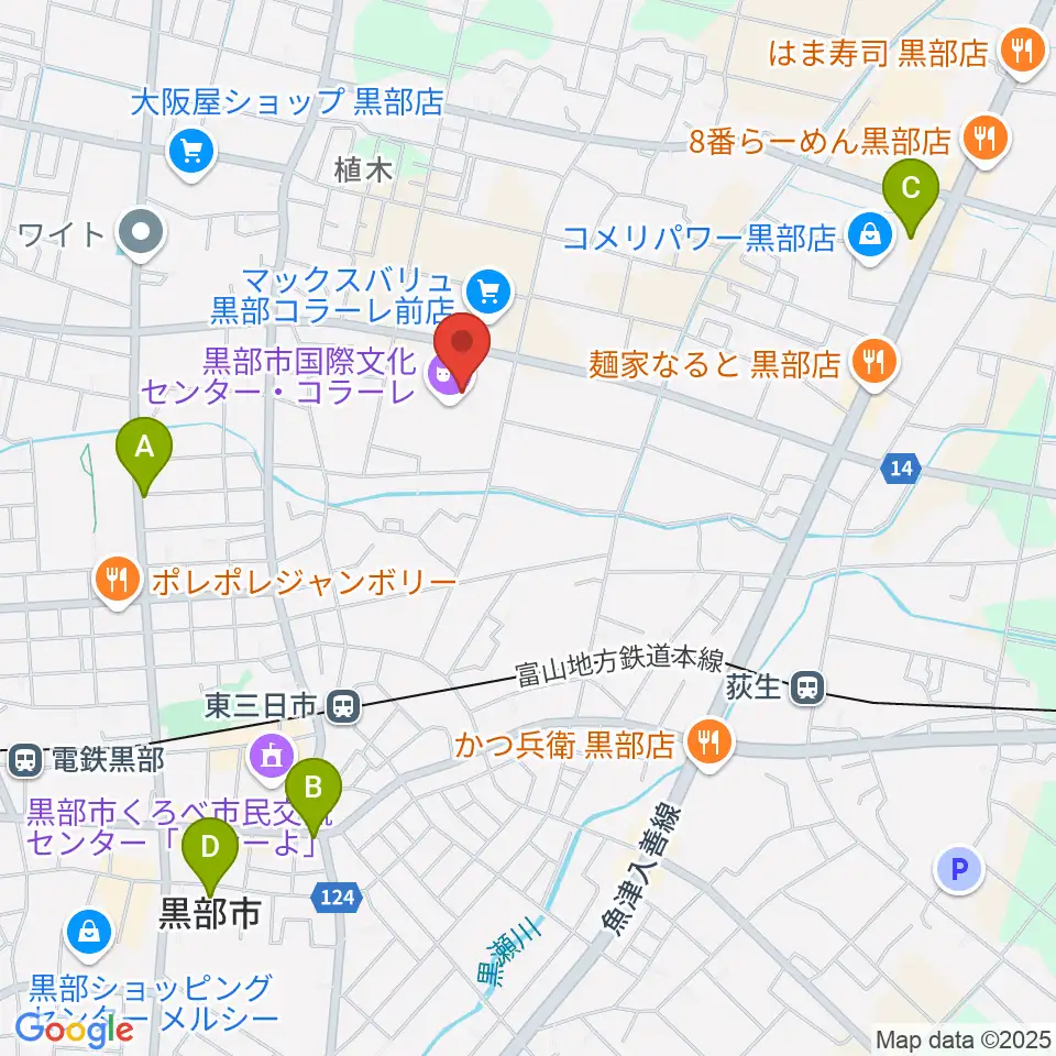 ラジオ・ミュー周辺の駐車場・コインパーキング一覧地図
