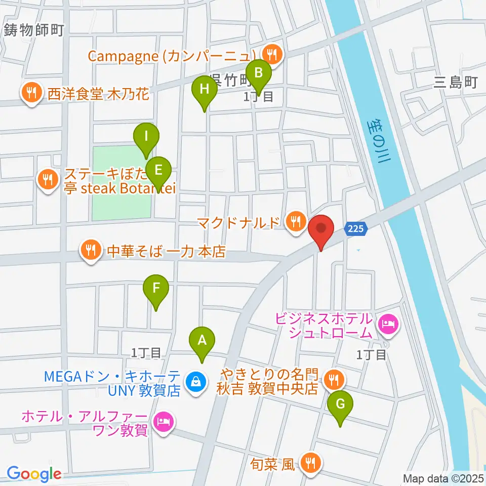 敦賀FM ハーバーステーション周辺の駐車場・コインパーキング一覧地図