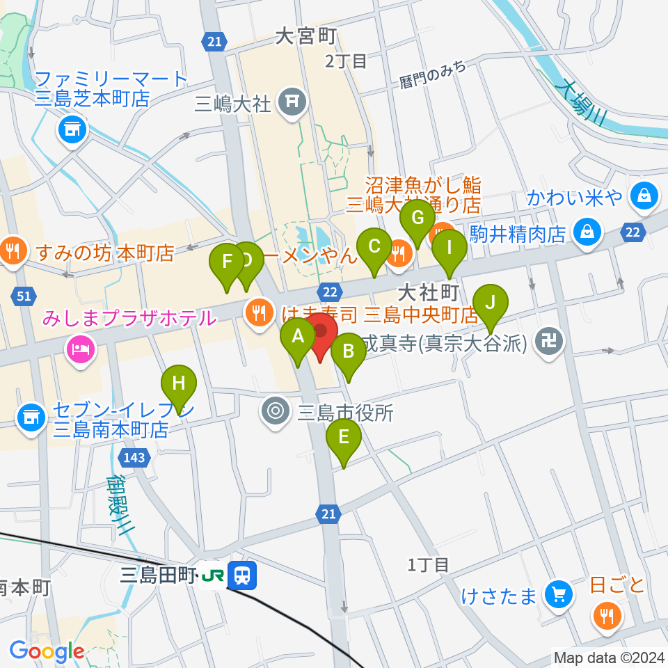 ボイス・キュー周辺の駐車場・コインパーキング一覧地図