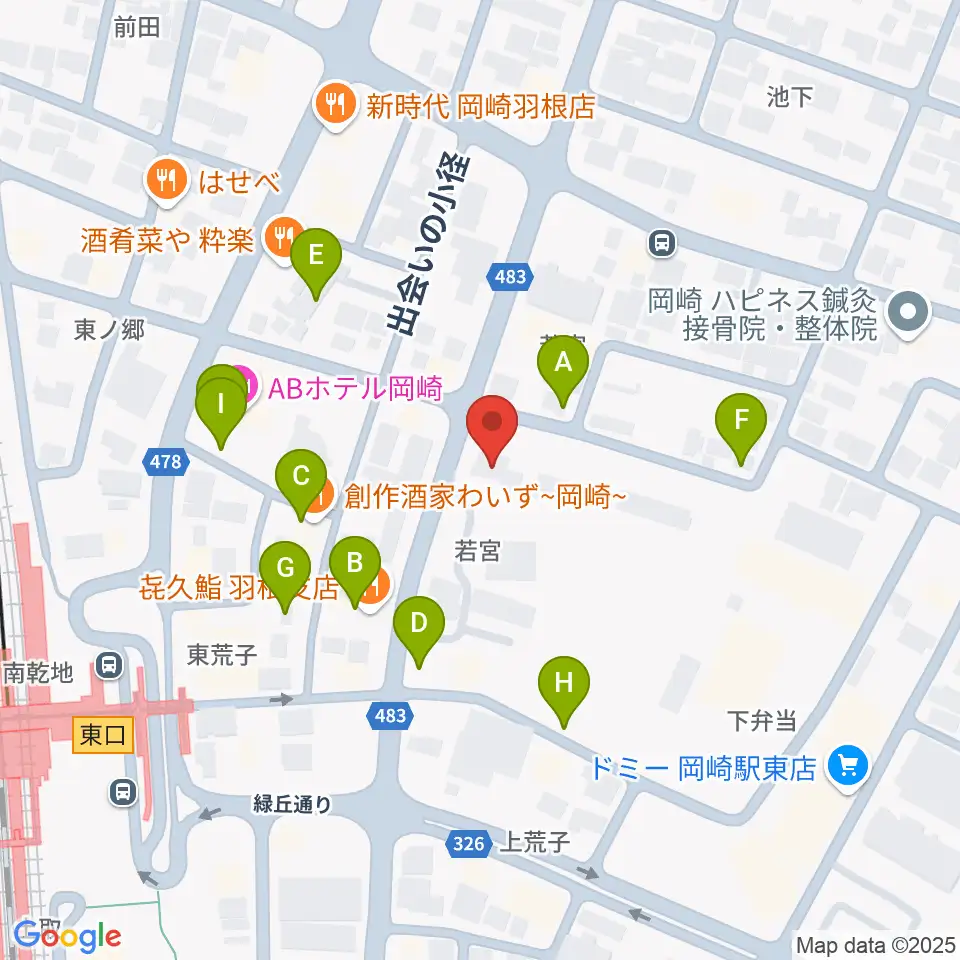 エフエムEGAO周辺の駐車場・コインパーキング一覧地図