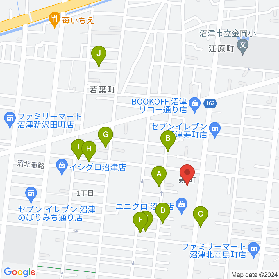 沼津コーストエフエム周辺の駐車場・コインパーキング一覧地図