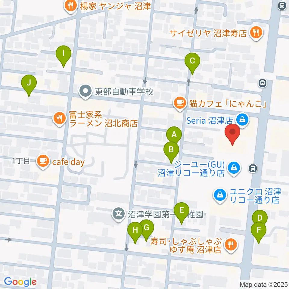 沼津コーストエフエム周辺の駐車場・コインパーキング一覧地図