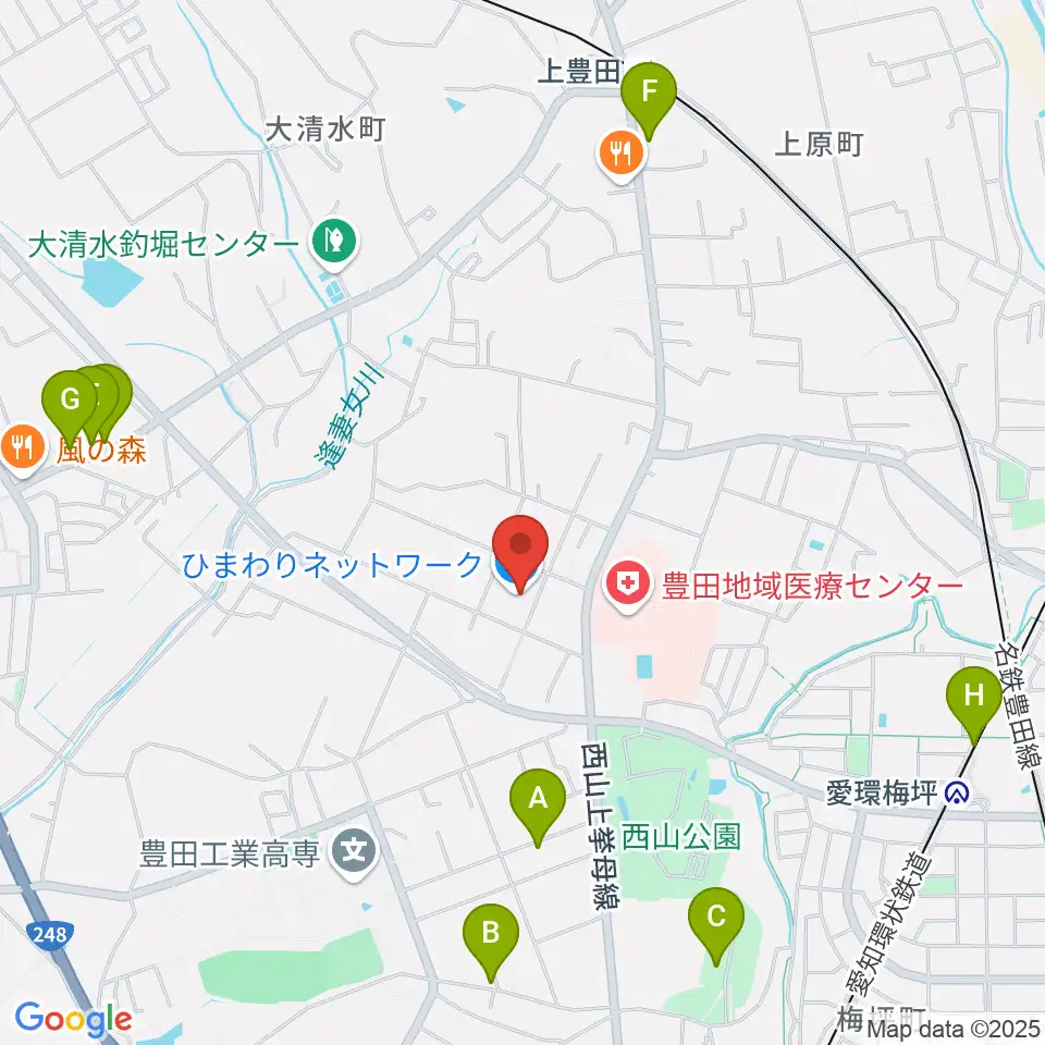 エフエムとよた（ラジオラブィート）周辺の駐車場・コインパーキング一覧地図