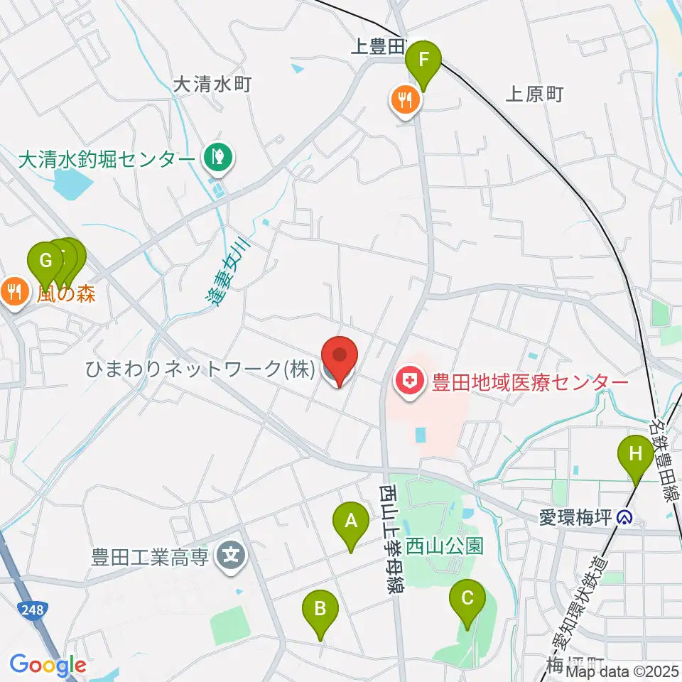 エフエムとよた（ラジオラブィート）周辺の駐車場・コインパーキング一覧地図