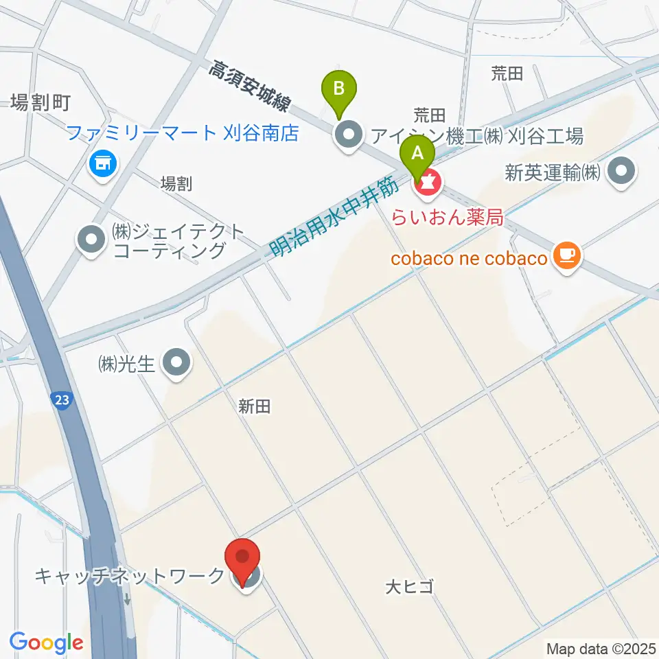 Pitch FM周辺の駐車場・コインパーキング一覧地図