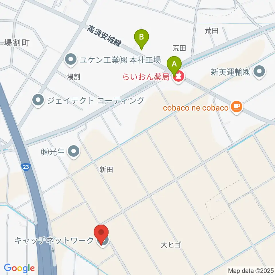 Pitch FM周辺の駐車場・コインパーキング一覧地図