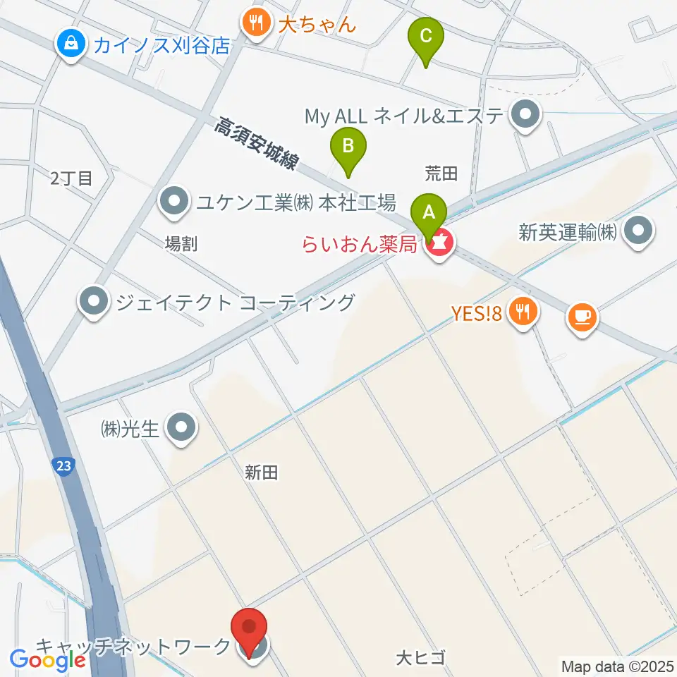 Pitch FM周辺の駐車場・コインパーキング一覧地図
