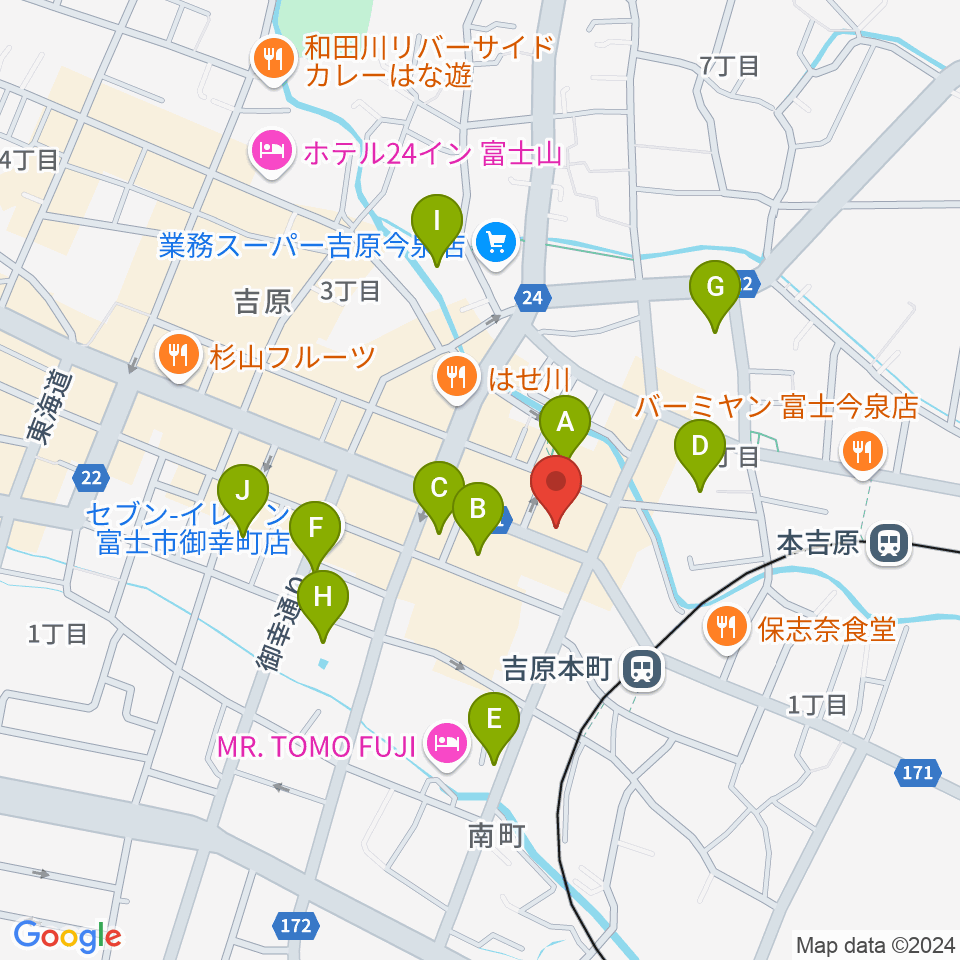 Radio-f（ラジオエフ）周辺の駐車場・コインパーキング一覧地図