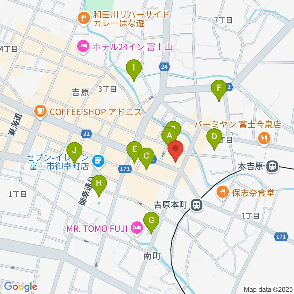 ラジオエフ Radio-f周辺の駐車場・コインパーキング一覧地図