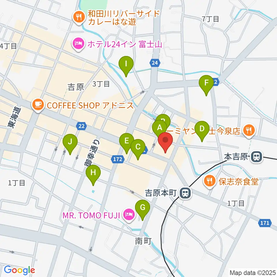 ラジオエフ Radio-f周辺の駐車場・コインパーキング一覧地図