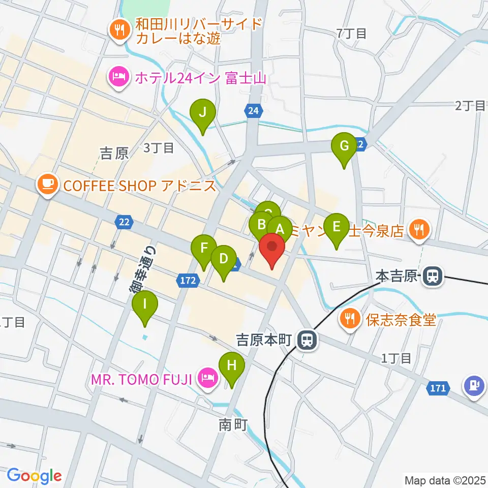 ラジオエフ Radio-f周辺の駐車場・コインパーキング一覧地図
