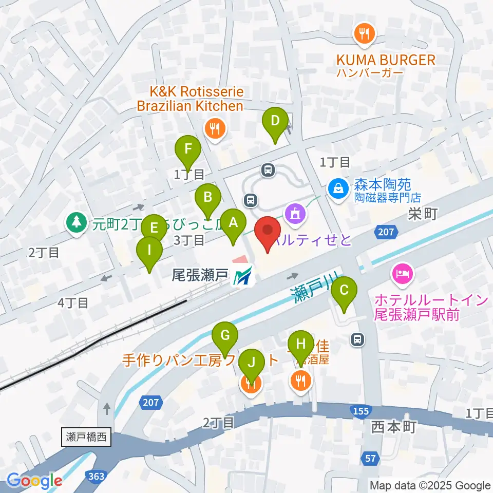 ラジオサンキュー(RADIO SANQ)周辺の駐車場・コインパーキング一覧地図