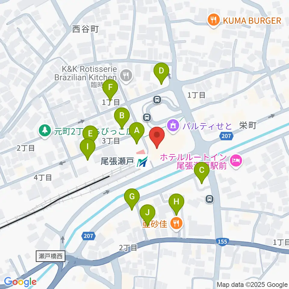 ラジオサンキュー(RADIO SANQ)周辺の駐車場・コインパーキング一覧地図